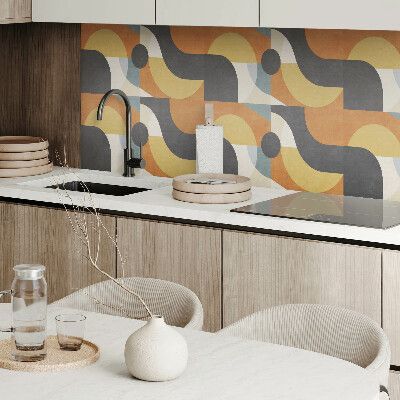 Vinyl wandbekleding Abstracte vormen en lijnen