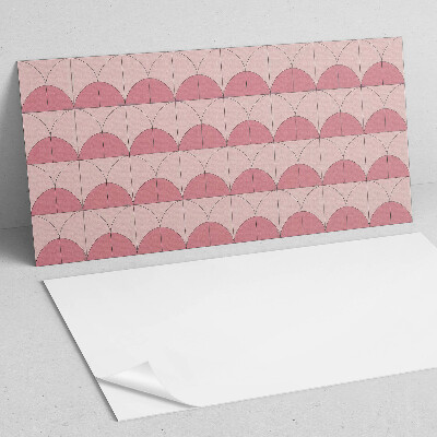 Pvc wandpaneel Geometrische halve cirkels in de opstelling