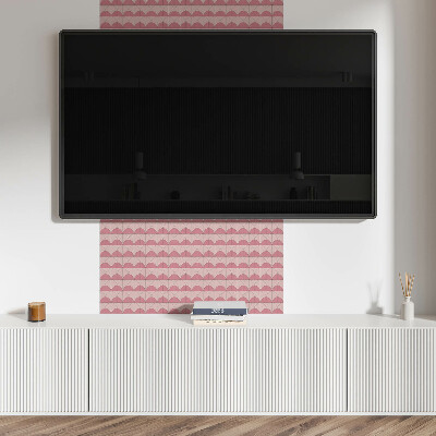 Pvc wandpaneel Geometrische halve cirkels in de opstelling