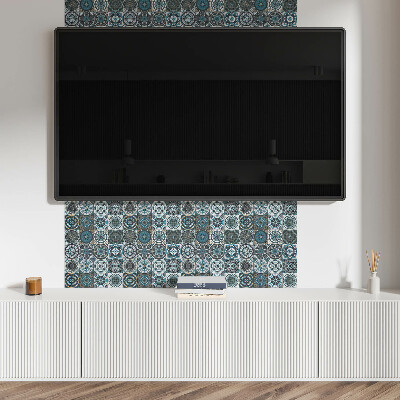 Vinyl wandbekleding Geruite mozaïekpatronen