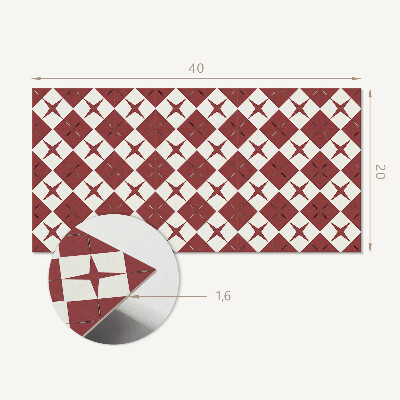 Vinyl wandpaneel Ruitpatroon met sterren