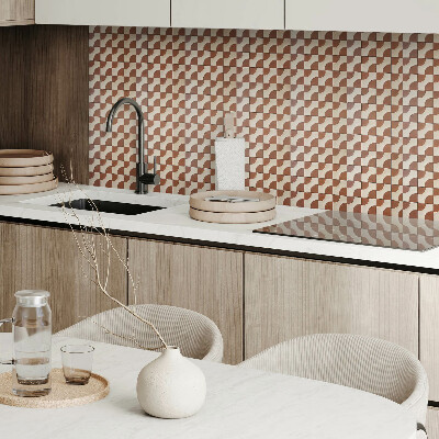 Vinyl wandpaneel Geometrisch gepatroneerde tegels