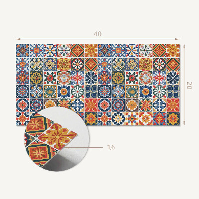 Vinyl wandpaneel Mozaïek tegelpatronen