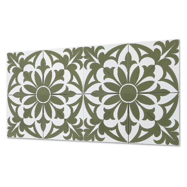 Vinyl wandpaneel Bloemenpatroon met bladeren