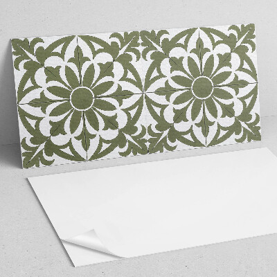 Vinyl wandpaneel Bloemenpatroon met bladeren