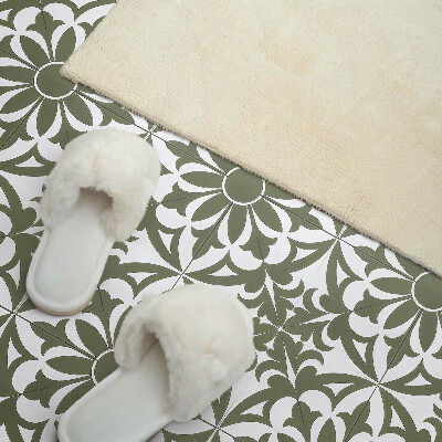 Vinyl wandpaneel Bloemenpatroon met bladeren