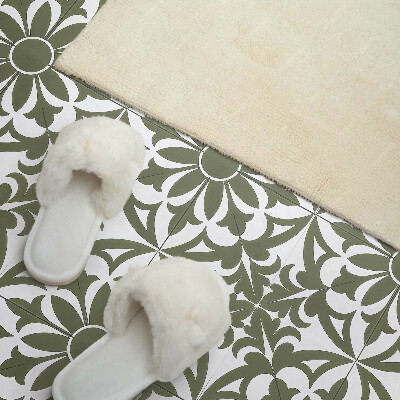 Vinyl wandpaneel Bloemenpatroon met bladeren