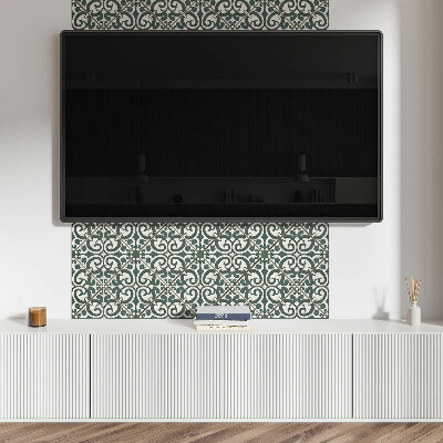 Vinyl wandbekleding Patroon met plantenmotieven