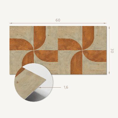 Vinyl wandbekleding Geometrie met bogen