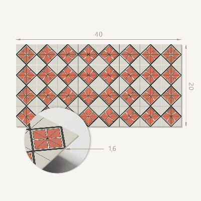 Vinyl wandpaneel Geometrisch ruitpatroon