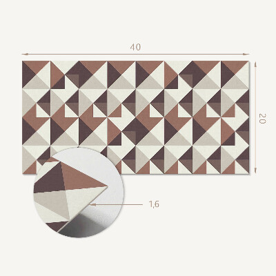 Pvc wandpaneel Geometrisch patroon met driehoeken