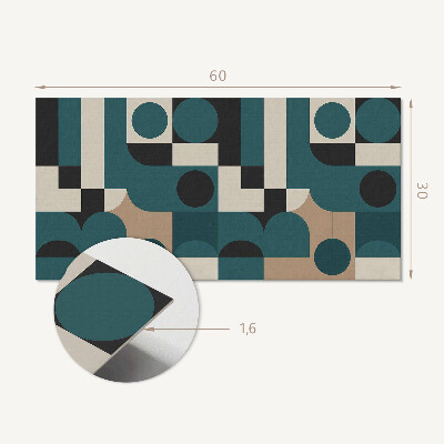 Vinyl wandbekleding Abstracte vormen en vormen