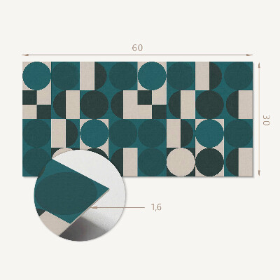 Vinyl wandpaneel Geometrie van vormen en vormen