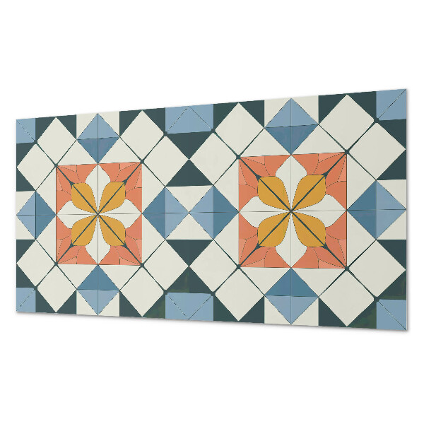 Vinyl wandbekleding Geometrisch bloemenpatroon