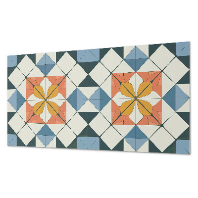 Vinyl wandbekleding Geometrisch bloemenpatroon