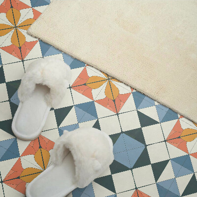 Vinyl wandbekleding Geometrisch bloemenpatroon