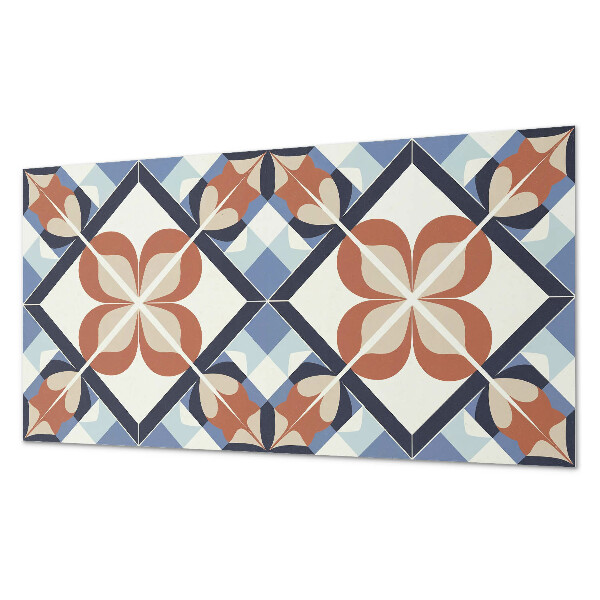 Vinyl wandpaneel Symmetrisch bloemenpatroon