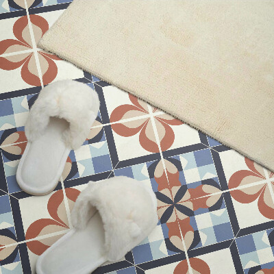 Vinyl wandpaneel Symmetrisch bloemenpatroon