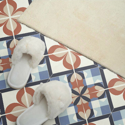 Vinyl wandpaneel Symmetrisch bloemenpatroon