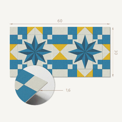 Vinyl wandbekleding Geometrisch sterpatroon