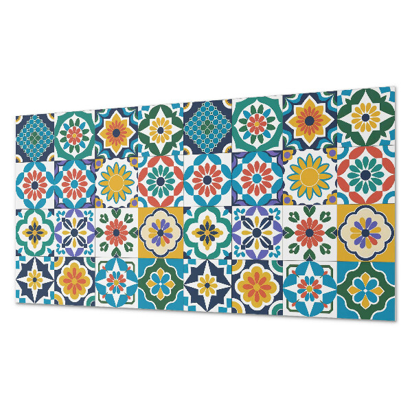 Vinyl wandbekleding Bloemen- en geometrische patronen