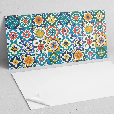 Vinyl wandbekleding Bloemen- en geometrische patronen