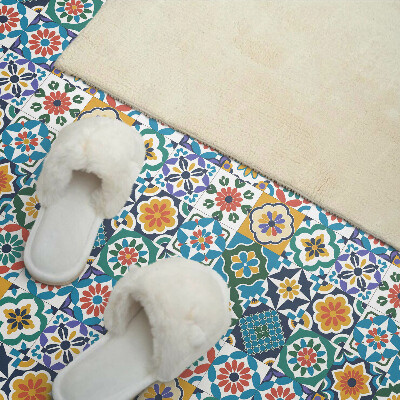 Vinyl wandbekleding Bloemen- en geometrische patronen