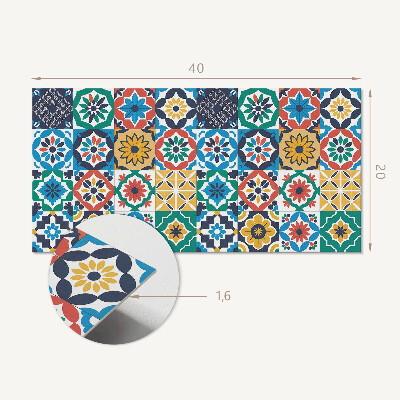 Pvc wandpaneel Mozaïekpatronen in de lay-out