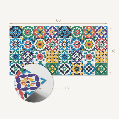 Vinyl wandpaneel Geruite mozaïekpatronen