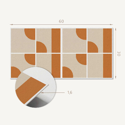 Pvc wandpaneel Abstracte geometrische vormen