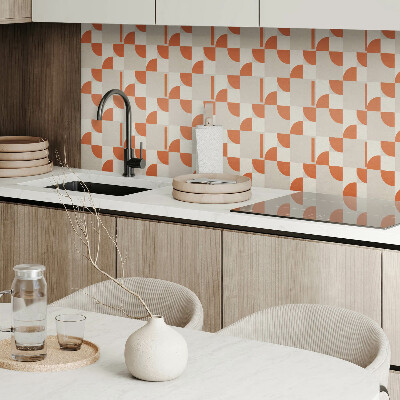 Vinyl wandbekleding Abstracte ordening van vormen