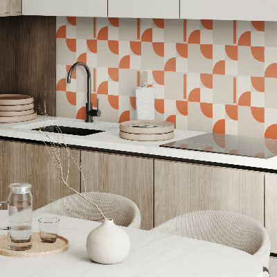 Vinyl wandbekleding Abstracte ordening van vormen