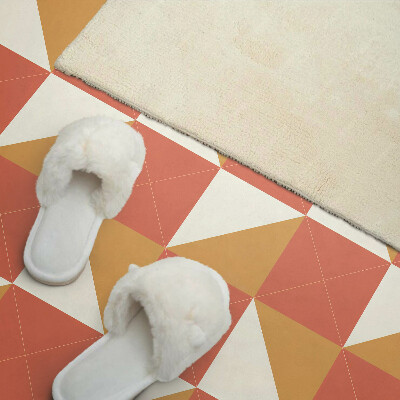 Vinyl wandpaneel Geometrie in warme tinten