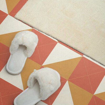 Vinyl wandpaneel Geometrie in warme tinten