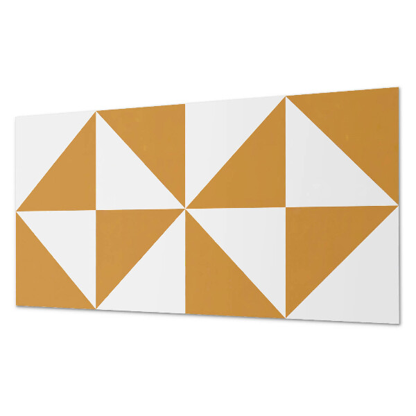 Pvc wandpaneel Geometrische driehoeken in vierkanten