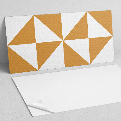 Pvc wandpaneel Geometrische driehoeken in vierkanten