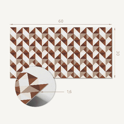 Vinyl wandpaneel Geometrisch driehoekspatroon