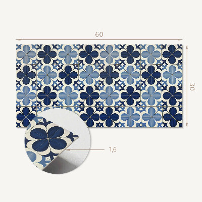 Vinyl wandbekleding Geometrisch bloemenpatroon