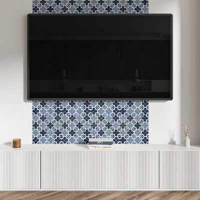 Vinyl wandbekleding Geometrisch bloemenpatroon