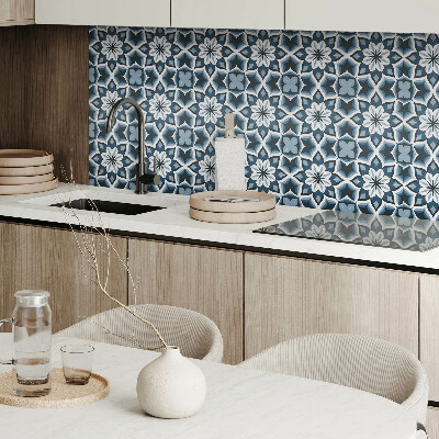 Vinyl wandpaneel Bloemmotief in symmetrie