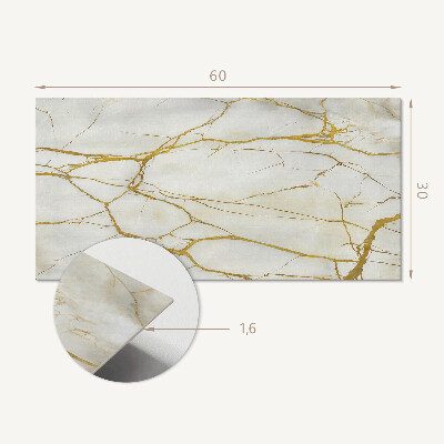 Pvc wandpaneel Elegant marmer met aderen