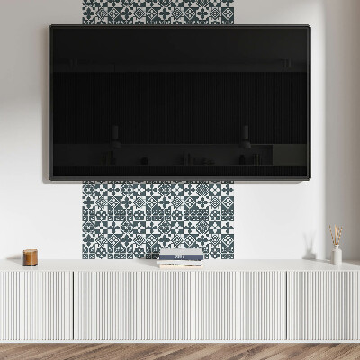 Vinyl wandbekleding Geometrische patronen in tegels