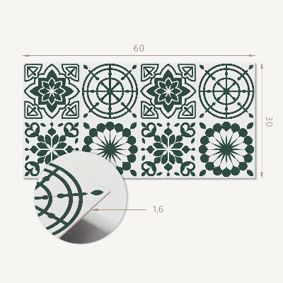 Pvc wandpaneel Bloemen- en geometrische patronen