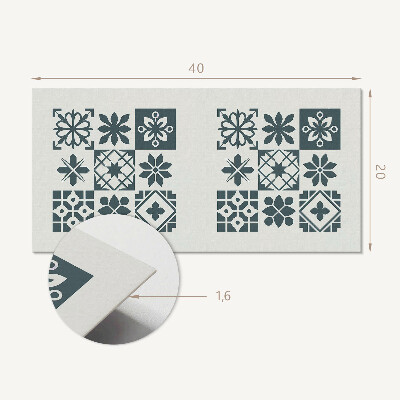 Vinyl wandbekleding Geometrische patronen in de lay-out