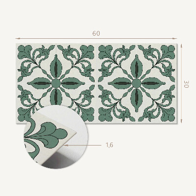 Vinyl wandpaneel Elegant plantenpatroon