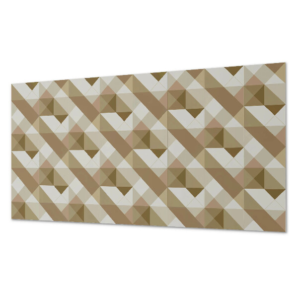 Pvc wandpaneel Geometrie in aardtinten