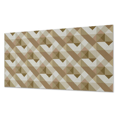 Pvc wandpaneel Geometrie in aardtinten