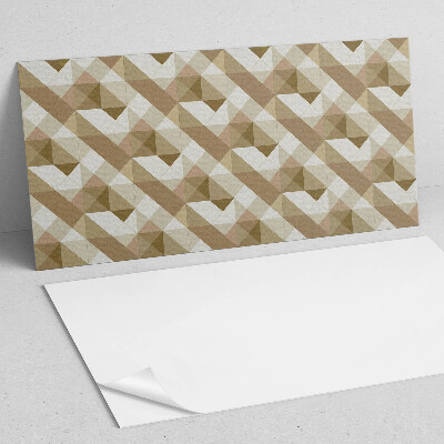 Pvc wandpaneel Geometrie in aardtinten