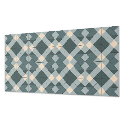 Vinyl wandbekleding Geometrisch ruitpatroon