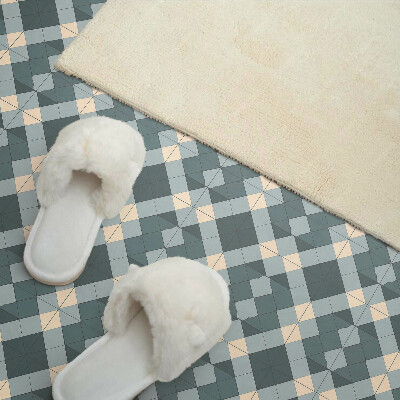 Vinyl wandbekleding Geometrisch ruitpatroon